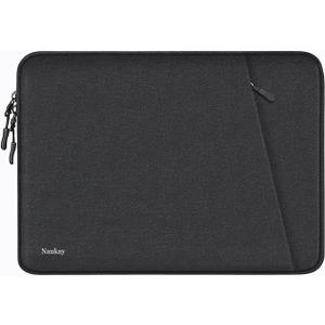 Laptop Sleeve Case 14 inch, Shockproof Protective Computer Cover with Accessories Pocket, Portable Laptop Bag Compatible with MacBook Air/Pro 13-13.3 inch, Compatible for MacBook Pro 14 inch, Black | Shockproof, Black