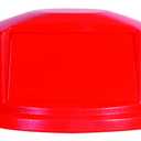 Rubbermaid Commercial Products Heavy-Duty Brute Dome Swing Top Door Lid, Plastic, Red, Compatible with the 32-Gallon Waste/Utility Containers