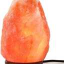 Dimmable Salt Lamp, Natural Himalayan Crystal Rock Salt Lamp Pink Light, Hand Crafted Wooden Base Direct from Foothills of The Himalayas Home Decor, Night Light & Gifts