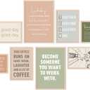 Faccito 8 Set Office Wall Decor Teamwork Motivational Decoration for Office Inspirational Teamwork Wooden Framed Art Decor Large Inspiring Positive Quotes Decoration for Home Work Classroom Cubicle