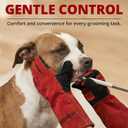 vclpower Animal Handling Gloves Size L Fit for Men & Large Hands Bite Proof Double Leather Reinforced Padding Dog,Cat Scratch,Bird Handling Falconry Gloves Grabbing Reptile Squirrel Snake Bite 16in