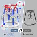 Laoyebaohao Pool Basketball Hoop Pool Games Pool Toys Ring Toss Game with 2 Basketballs Floating Basketball Hoop for Pool for Kids & Adults Indoor Outdoor