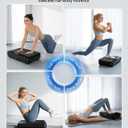 Vibration Plate Exercise Machine, Full Body Vibrating Platform for Lymphatic Drainage Weight Loss, 99 Levels Shake Plate with LED Display for Women, Black