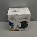 Smart Bird Feeder with Camera Outdoor: Solar Birdfeeder Cam for Outside Garden - 2K HD Live Video Camera AI Recognition Visible Window Auto Capture - Bird Lover Gifts