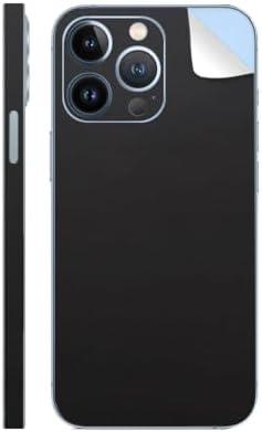 SopiGuard Sticker Skin for iPhone 15 Pro Max Full Body Wrap Precision Edge-to-Edge (Matte Black)