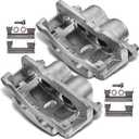 2PCS Front Brake Caliper Assembly for GMC Savana 1500 2500 Sierra 1500 2500 for Chevrolet Silverado 1500 2500 3500 for Cadillac 2000-2013 Left and Right with 4 Wheel Disc 18-B4728, 18-B4729