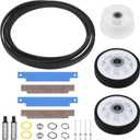 LSE7806ACE LDE8414ACE LDE9334ACE Drum Roller Kit for MDE9316AYW LDE5004ACW MDE7400AYW DE410 DE412 DG7400 LDG7400AAW LDE9304ACE LDE7500ACL LDE7304ACE MDE2500AYW MDE9316AYA MDE6200AYW MDE9420AYW