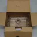 Glass Butter Dish with Lid for Countertop, Clear Crystal Glass Covered Butter Stick Holder Tray, Butter Storage Container for Fridge