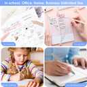 7 x Gel Pens, 7pcs 0.5mm Quick Dry Black Ink Fine Point Smooth Writing Pens, Cute Teacher Work Desk Accessories Office School Supplies Gifts for Men Women Student Nurse, Valentines Day Gifts for Kids (Multicolor & 7 Morandi)