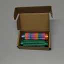 Little Ouchies Fidget Toys 2PCS - All-in-One Pain Stim Toy with Spinning & Press Buttons for Anxiety Relief, Stress and Pain Relief Stimulation for Adults and Teens,Green+Colorful