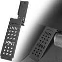 For JL JT Dead Pedal Left Side Driver Side Adjustable Foot Rest Kick Panel Compatible with 2018-2026 Jeep Wrangler JL JLU & Gladiator JT (NOT Fits 4XE Model) Black