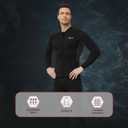 GoldFin Wetsuit Top Men, 2mm Wetsuits Jacket Long Sleeve Neoprene Tops for Water Sports Aerobics Diving Surfing Swimming, XS