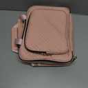 Bible Cover Case for Women, Large Bible Bag w/Shoulder Strap, Bible Study Supplies Journaling Kit Pink Book Carrying Case with Pastel Highlighter Tabs, Valentines Day Christian Gifts for Women Her Mom