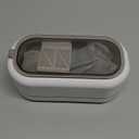 Ultrasonic Jewelry Cleaner, 48KHz Ultrasonic Cleaner Machine for Jewelry, Eyeglasses, Rings, Watch Strap, Dentures- Dual Cleaning Modes, 304 Stainless Steel Tank (White)