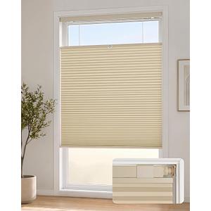 Lazblinds TDBU Cellular Shades, 30" W X 48" H, Beige