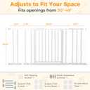 NEWBULIG 30" Tall Baby Gate for Stairs and Doorways, Pressure Mounted