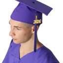GraduationMall Matte Graduation Gown Cap Tassel Set 2026 for High School and Bachelor (Purple, M)