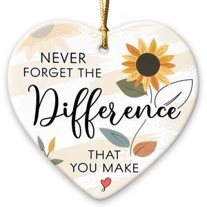 3 x Thank You Gifts for Women 2025, Appreciation Gifts for Coworkers Colleague Boss, Retirement Gift for Woman Man, Motivational Team Gift for Employees, Ceramic Retirement Ornament