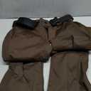 GSOU SNOW Womens Ski Bibs Snow Pants Snowboard Slim Overalls Insulated Waterproof Windproof Warm Winter (Small, Brown)