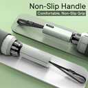 QWB TUMAAOTU Lightweight Compact Inverted Umbrella Windproof Auto Open Close  5-Second Quick Fold Design for Women & Men, 8 Ribs Strong Travel Umbrellas for Rain & Sun, Fits Backpack & Car (46 IN, Mist Green)