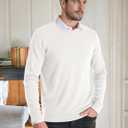 JMIERR Men's Wool Blend Sweaters Classic Crew Neck Casual Old Money Fall Sweaters