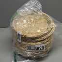 GNIEMCKIN 14 PCS 9.8 inch Bamboo Paper Plate Holder, Hand Weave wicker plate holders for Parties, Picnic, and Barbecue, Reusable