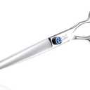 JASON 8" Straight Dog Grooming Scissors Long Pets Grooming Shears Premium Cats Trimming Kit with Offset Handle and a Jewelled Screw Sharp Comfortable