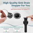 Aolemi Bathroom Faucets Arc 4 Inch Centerset Bathroom Sink Faucet Single Handle Vanity Faucet with Supply Lines,with Pop Up Drain Assembly,Polish Chrome