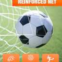 SPOYNAL 8x5 FT Soccer Goal for Backyard | Foldable Soccer Net with Metal Frame | Portable Training Goal for Home Practice, Park & Beach Use