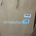 simplehuman 50 Liter / 13 Gallon Semi-Round Kitchen Step Trash Can with Secure Slide Lock, Black Plastic