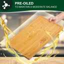 Totally Bamboo Cutting Boards for Kitchen - Bamboo Cutting Board Set with Juice Grooves, Non Toxin Cutting Boards, Chopping Boards, Charcuterie Boards, Serving Boards, Max Size 15" x 10"