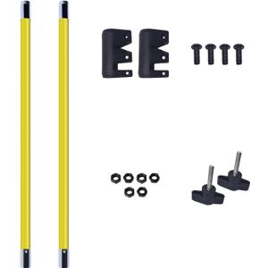 Manual Pole Saw,3.3-6.6ft Extendable Pole with Double Lock Design to Reach up 11 ft for High Branches TrimmingOnly 2-Poles