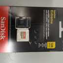 SanDisk 128GB Extreme microSDXC UHS-I Memory Card with Adapter - Up to 190MB/s, C10, U3, V30, 4K, 5K, A2, Micro SD Card - SDSQXAA-128G-GN6MA