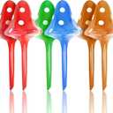 Plant Self Watering Globes Bulbs Planter Insert Automatic Plastic Watering Devices Plant Waterer Spikes for Indoor Outdoor,Self Irrigation System Lasts for One Week (7.7''3.4'', 6 Pack-4 colors)