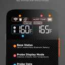 GoveeLife Bluetooth Wireless Meat Thermometer with Digital Standalone LCD Base, WiFi Unlimited Range, 1.8 Accuracy, Food Grade Internal Ambient Sensor Probes for Kitchen, BBQ, Grill, Oven, Smoker