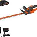 BLACK+DECKER 20V MAX Cordless Hedge Trimmer with Power Command Powercut, 22-Inch (LHT321FF)