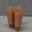 60 Pcs 1.5oz Thanksgiving Disposable Shot Glasses, Clear Plastic Yellow Maple Leaf Cups for Turkey Dinner, Thanksgiving Party & Fall Harvest Gatherings Supplies(60, Yellow Maple Leaf)