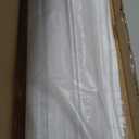 Blinds for Indoor Windows 1" Vinyl L-Shaped Slats Cordless Mini Blinds for Home, 38" W  64" H - White