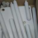 Furinno JUST Side Table, 3-Tier End Table, Open Shelves Night Stand, Bedside Table, Toolless Assembly, for Living Room, Bedroom, Bathroom, White (Espresso)