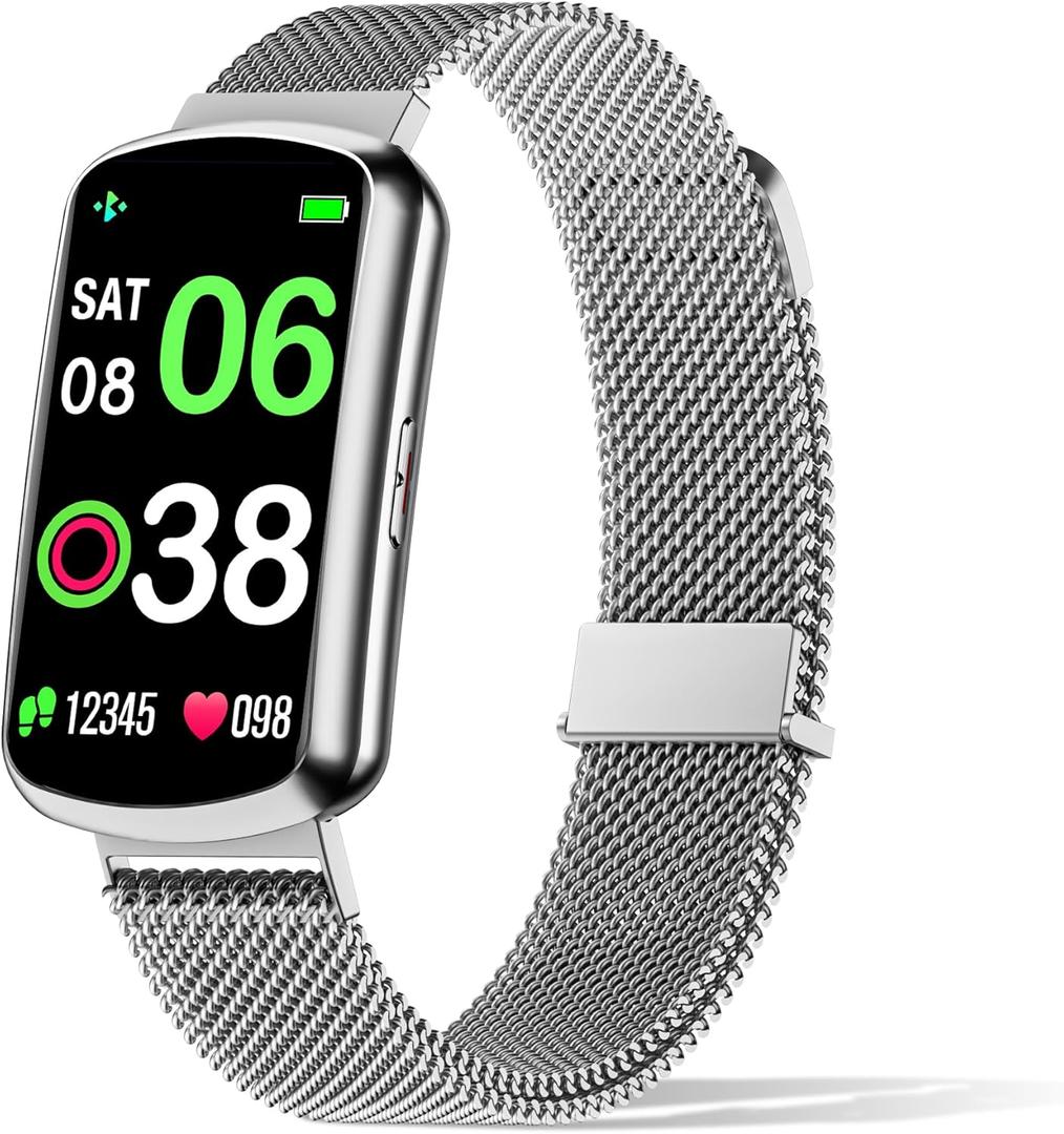 Health Fitness Tracker, Smart Watch with 24/7 Heart Rate, Activity Tracker with Blood Pressure and Blood Oxy-gen Monitor, 120 Sport Mode Waterproof Sleep Tracker for Women Men