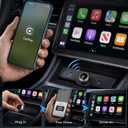Wireless CarPlay Adapter for iPhone & Android Device
Fast Auto-Connect, Stable Connection, Mini Size Plug，Apple iPhone & Android, 2-in-1 Adapter, Convert Wired to Wireless Dongle