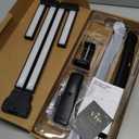 ONEMIX 42" LED Desk Lamp with Clamp, Architect Desk Light with Remote, Adjustable 4-Segment Bar, 1800LM Bright, Eye-Caring Desk Lamp for Home Office, Reading, Study, Dual Monitors, Easter (Black)