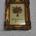 Vintage Picture Frame 4x6 Inch, Antique Ornate Photo Frames with Glass Front, Retro Carving, Tabletop & Wall Hanging, Photo Gallery, Gift Ideas, Gold