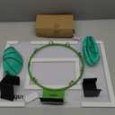 ropoda Mini Basketball Hoop - Glow in The Dark, Over The Door Basketball Hoop Indoor, Indoor Basketball Hoop Backboards for Teens and Adults, Mini Hoop for Kids with 4 Balls and Pump (Green)