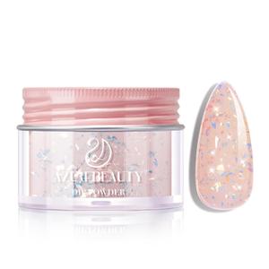 2 x AZUREBEAUTY Glitter Pink Nail Dip Powder Colors 28g/1oz Dipping Powder 2X Shining French Art Starter Manicure Beginner DIY Salon Home Gift Long Lasting Dip Nail Powder