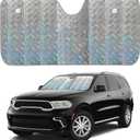 EcoNour Large Holographic Car Windshield Sunshade | UV & Heat Reflector Sun Shield for Cars | Foldable Accordion Design | Fits Sedans, Hatchbacks | Large - 58 x 27.5 Inches