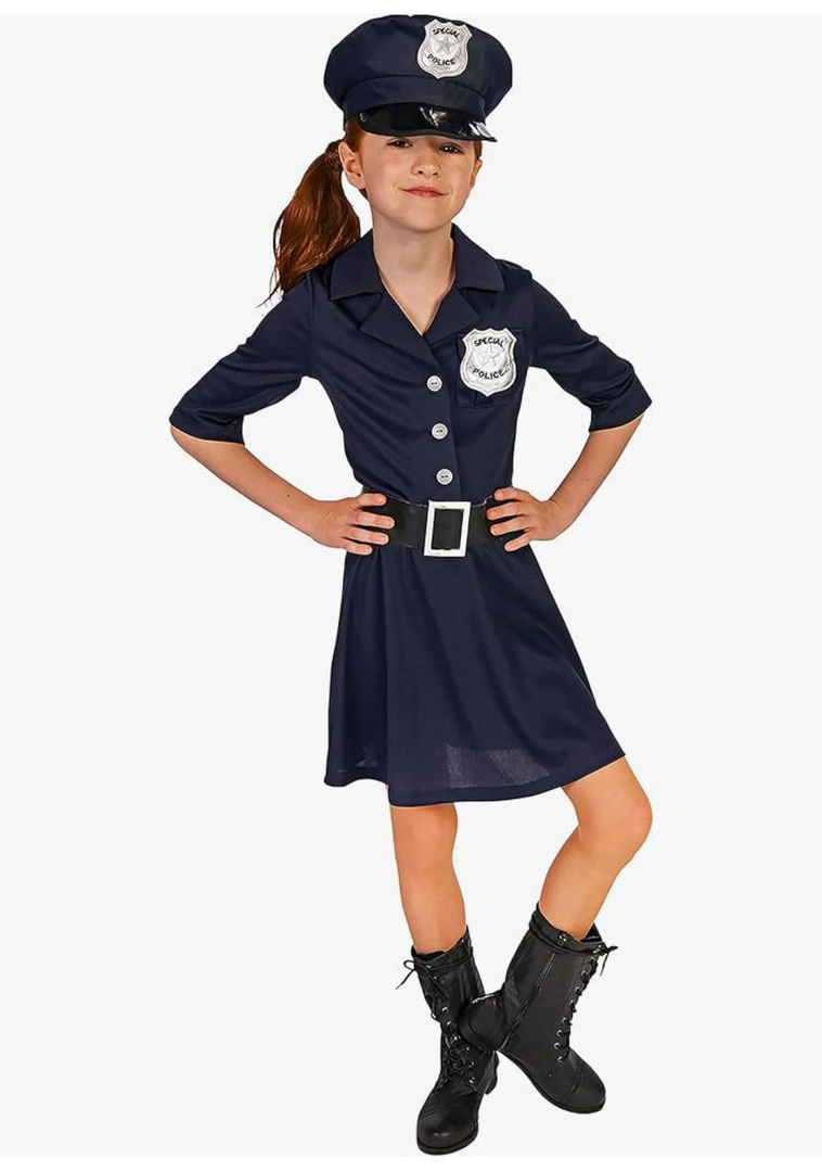 Rubies Child's Forum Police Girl Costume, As Shown, Medium