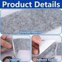 3 Roll 16.4Ft x 2Inch Window Condensation Prevention Absorber, 5mm Thick Condensation Water Moisture Absorber Tape, Reusable Gray Window Condensation Absorber Strips to Prevent Condensation