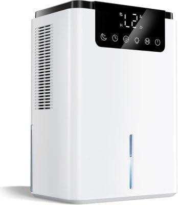 Dehumidifiers for Home 2200ml,Dehumidifier for Bedroom with 7 Colors LED Lights, Small Dehumidifier for Home Damp