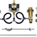 Upgraded Series Rough-In Valve with Drain Assembly,1/2-Inch IPS Connections,Compatible with Moen Widespread Bathroom Sink Faucet,S9000-series,Brass Construction